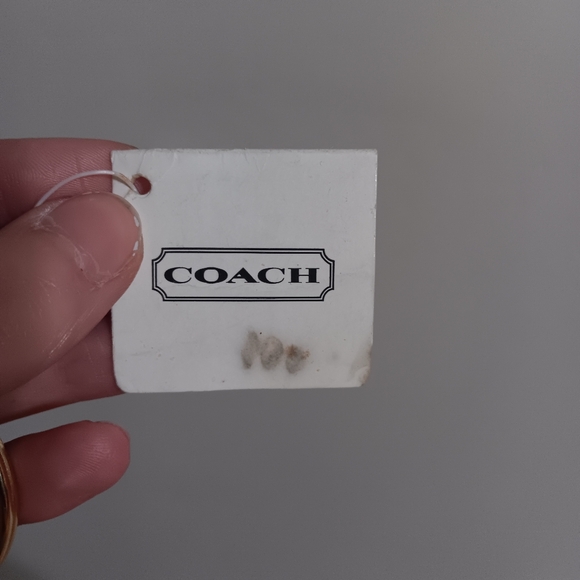 Vintage Coach NEW Black Braided Leather KeyFob Keychain - Picture 3 of 5